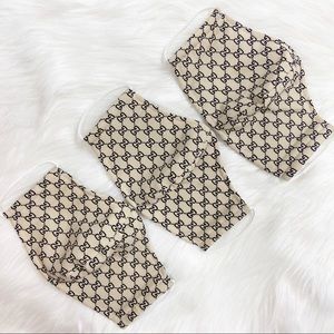 3 HANDMADE IN USA -  washable cotton face masks